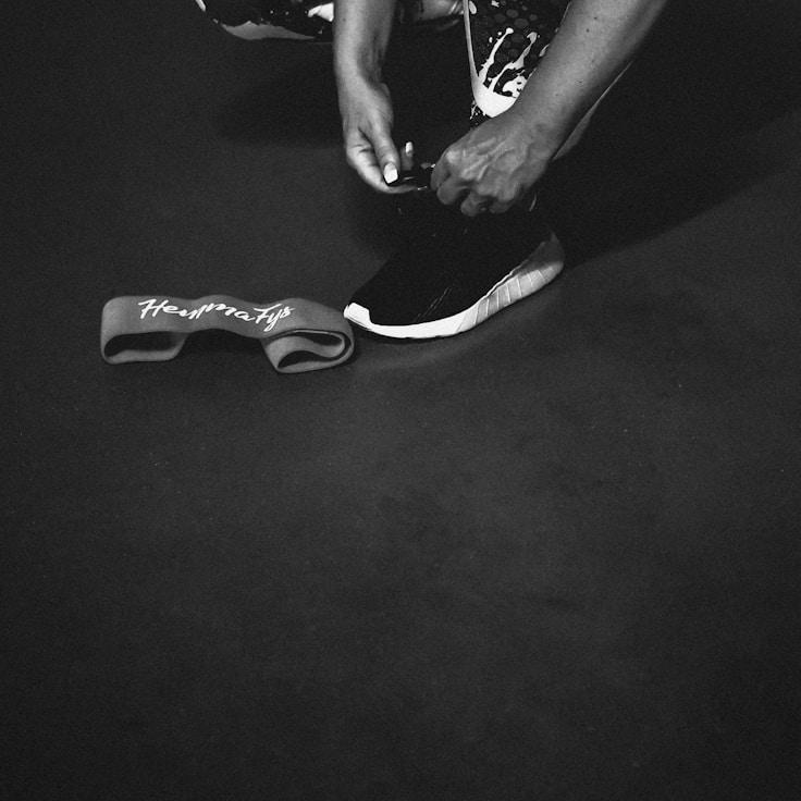 Interior of a professional gym with weight training equipment and mirrors